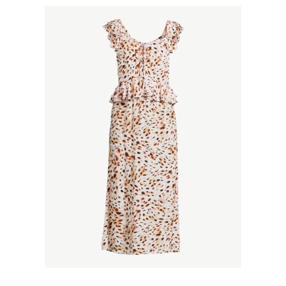 Sofia Jeans by Sofia Vergara Women's Ruffle Sweetheart Midi Dress Size XS